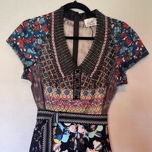 Byron Lars Anthropologie “Beguile” pencil dress. Size 4 Petite